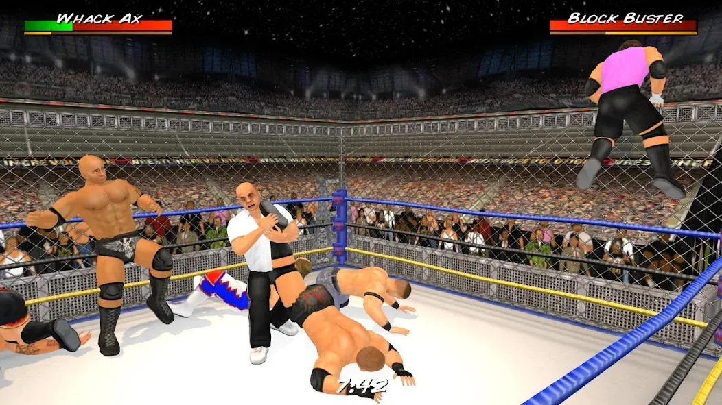 Wrestling Revolution 3D (Реслинг Революшн 3Д)  [МОД Много монет] Screenshot 1