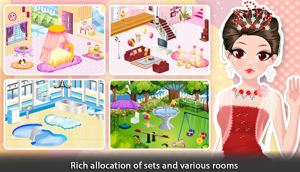 Girl Doll House - Room Design  [МОД Unlocked] Screenshot 4