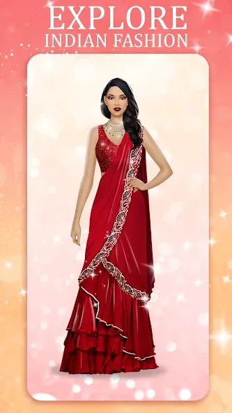 Indian Fashion Dressup Stylist  [МОД Много монет] Screenshot 3