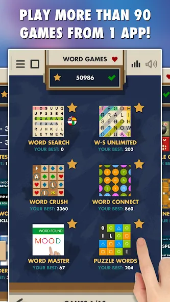 Word Games 101-in-1 (Уорд Геймс 100)  [МОД Меню] Screenshot 1