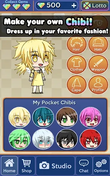 Pocket Chibi - Anime Dress Up (Покет Чиби)  [МОД Много денег] Screenshot 2