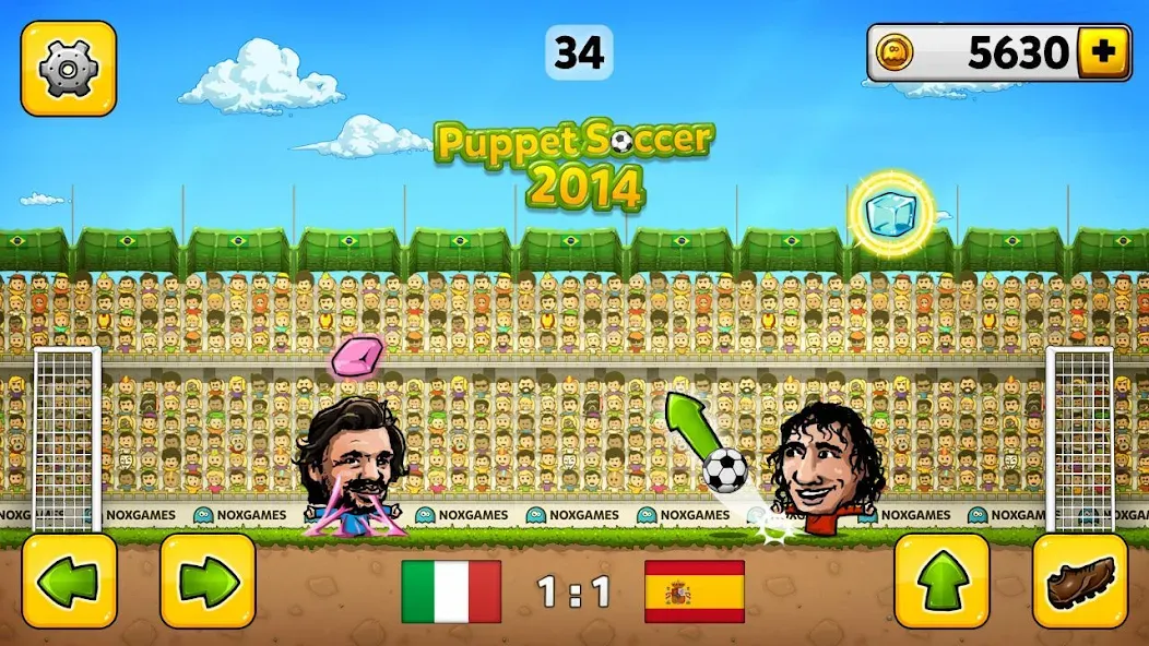 Puppet Soccer - Football  [МОД Mega Pack] Screenshot 3