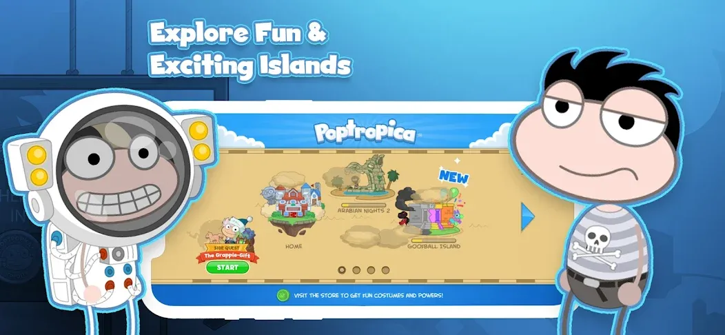 Poptropica: Fun Kids Adventure (Поптропика)  [МОД Бесконечные деньги] Screenshot 1