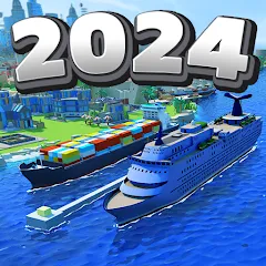 Скачать взломанную Sea Port: Cargo Boat Tycoon (Си Порт)  [МОД Бесконечные монеты] - последняя версия apk на Андроид