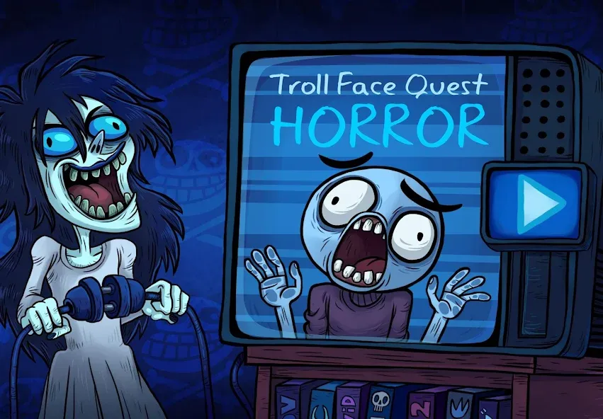 Troll Face Quest: Horror (Тролл Фейс Квест Хоррор)  [МОД Menu] Screenshot 1