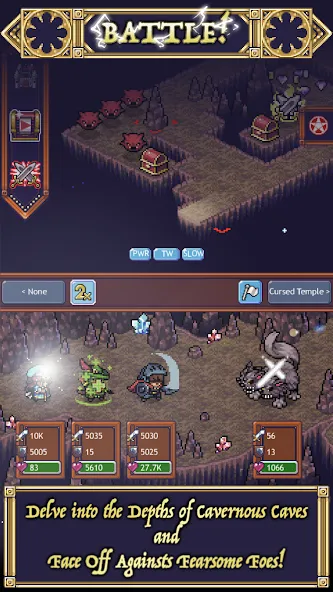 Cave Heroes:Idle Dungeon RPG (Кейв Хероес)  [МОД Все открыто] Screenshot 1