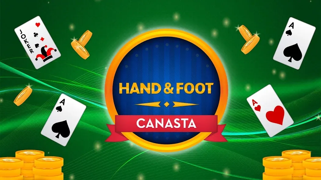 Hand and Foot Canasta  [МОД Много денег] Screenshot 1