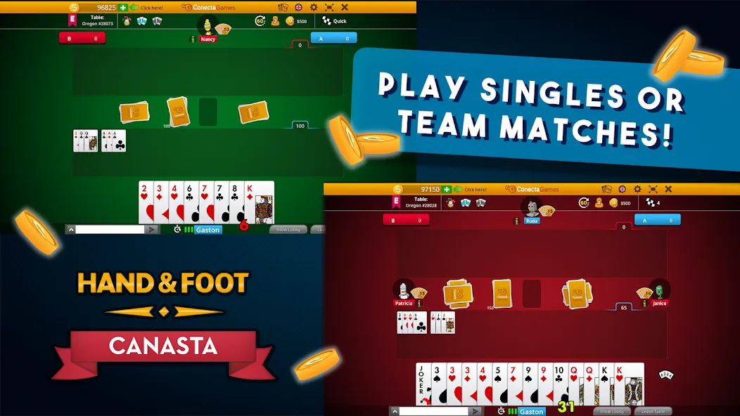 Hand and Foot Canasta  [МОД Много денег] Screenshot 4