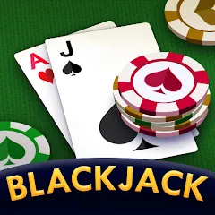 Взломанная Blackjack 21: online casino (Блэкджек 21)  [МОД Unlocked] - стабильная версия apk на Андроид