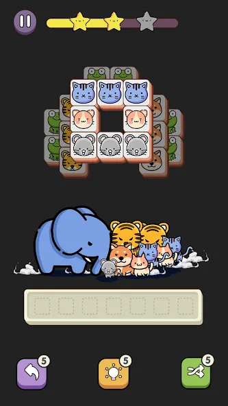 Match 3 Animal - Zen Puzzle (Матч 3 Животное)  [МОД Меню] Screenshot 4