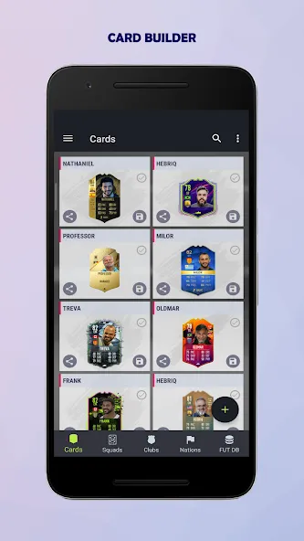 UT Card Builder 24 (ФУТ Кард Билдер 23)  [МОД Mega Pack] Screenshot 2