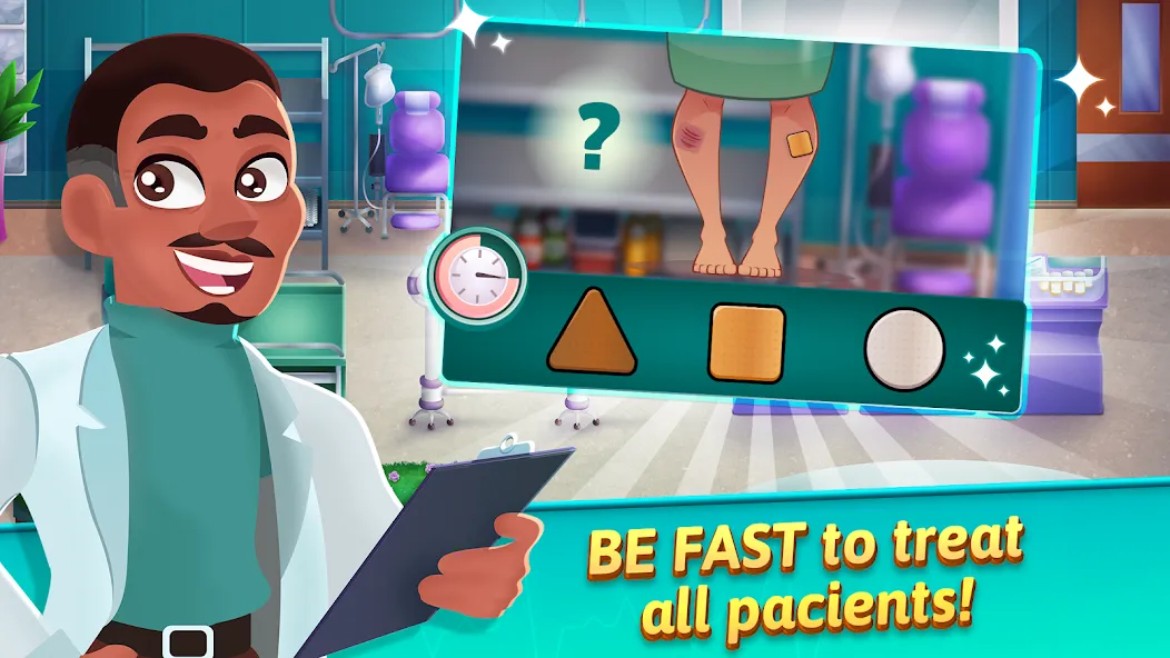 Medicine Dash: Hospital Game (Медицинский Дэш)  [МОД Все открыто] Screenshot 2