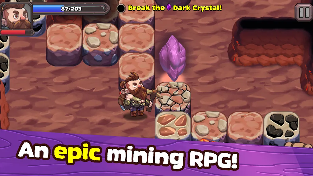 Mine Quest 2: RPG Mining Game (Мине Квест 2)  [МОД Unlocked] Screenshot 1