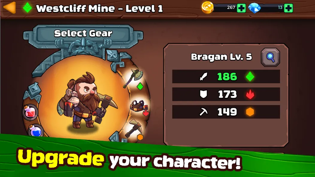 Mine Quest 2: RPG Mining Game (Мине Квест 2)  [МОД Unlocked] Screenshot 3