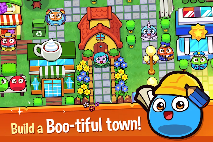 My Boo Town: City Builder Game (Май Бу Таун)  [МОД Много денег] Screenshot 2