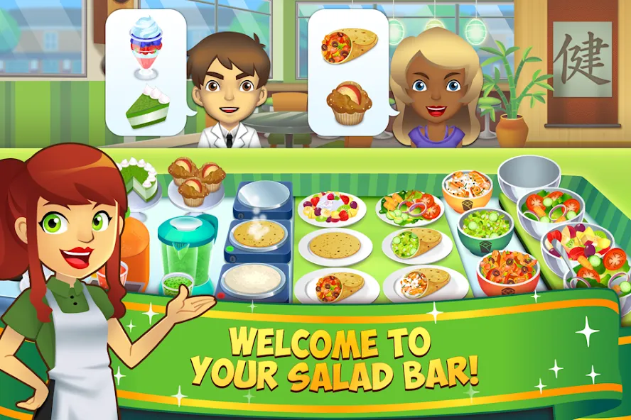 My Salad Bar: Veggie Food Game (Мой салатбар)  [МОД Unlocked] Screenshot 1