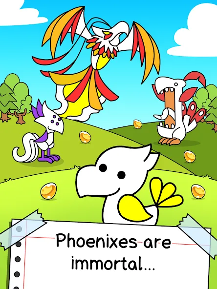 Phoenix Evolution: Idle Merge (Финикс Эволюция)  [МОД Бесконечные монеты] Screenshot 5