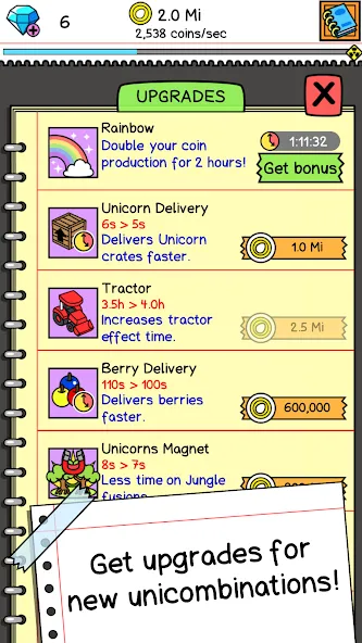 Unicorn Evolution: Idle Catch (Юникорн Эволюшн)  [МОД Unlimited Money] Screenshot 4