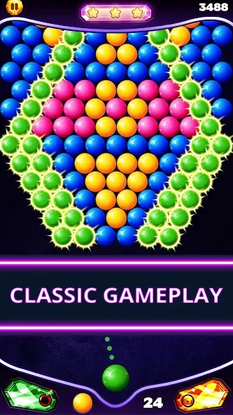 Bubble Shooter Classic (Бабл Шутер Классик)  [МОД Бесконечные деньги] Screenshot 2