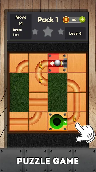 Rolling ball - slide puzzle  [МОД Бесконечные деньги] Screenshot 4