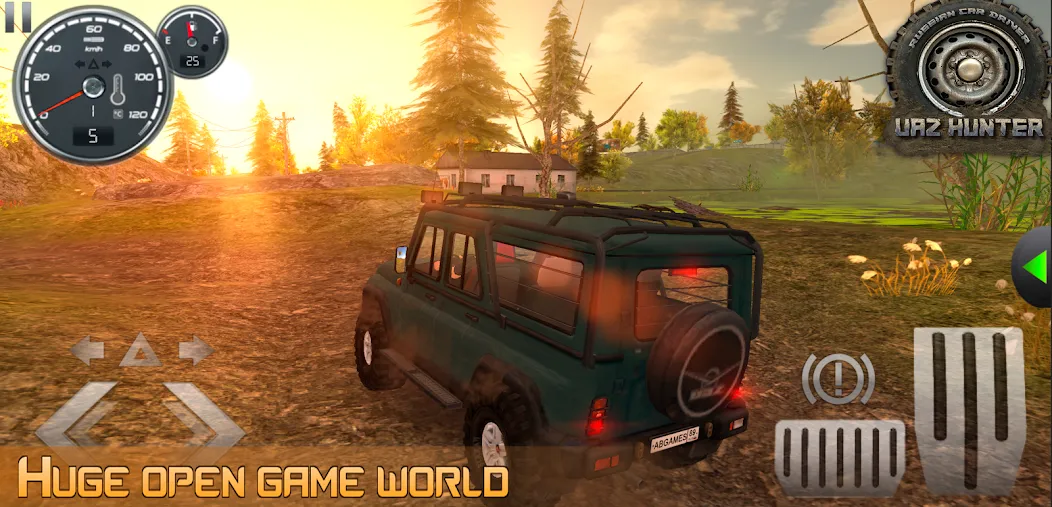 Russian Car Driver Uaz Hunter  [МОД Menu] Screenshot 2