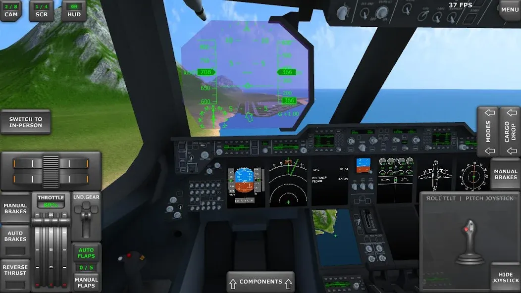 Turboprop Flight Simulator (Турбовинтовой симулятор полета 3D)  [МОД Много денег] Screenshot 3