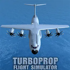 Скачать взломанную Turboprop Flight Simulator (Турбовинтовой симулятор полета 3D)  [МОД Много денег] - стабильная версия apk на Андроид