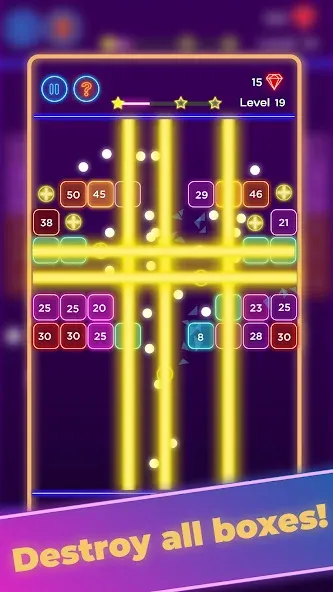 Brick Breaker - Neon Bricks  [МОД Unlocked] Screenshot 3