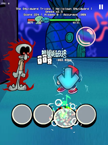 Trickward Undersea Beat Battle (Триковый Фанкин Мод против БФ)  [МОД Все открыто] Screenshot 4