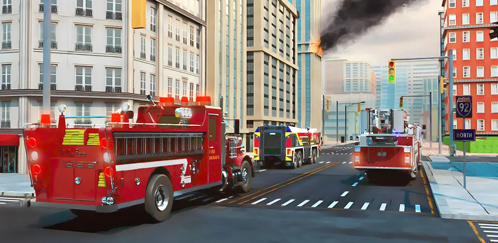 Real Firefighter 3D Simulator (Реальный Пожарник 3D Симулятор)  [МОД Menu] Screenshot 3