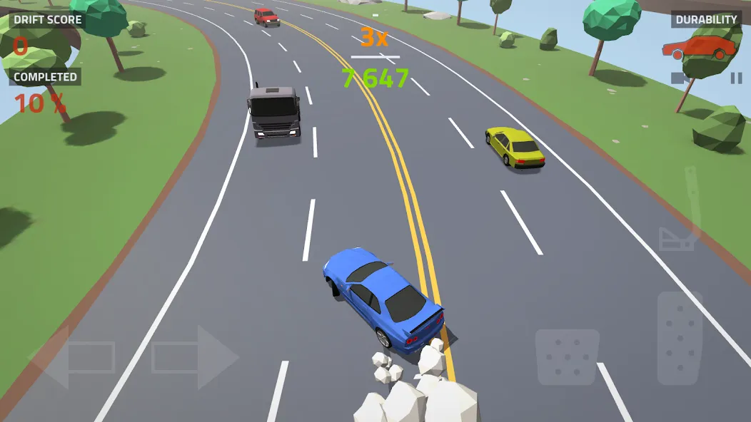 Polygon Drift: Traffic Racing (Полигон Дрифт)  [МОД Бесконечные деньги] Screenshot 5