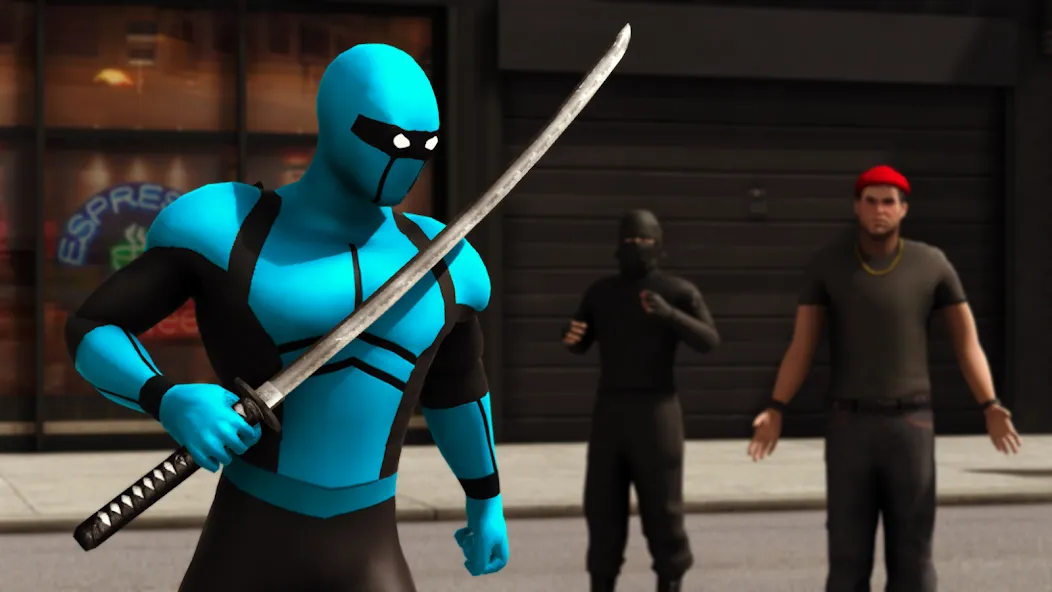 Blue Ninja : Superhero Game (Блу Ниндзя)  [МОД Unlimited Money] Screenshot 2