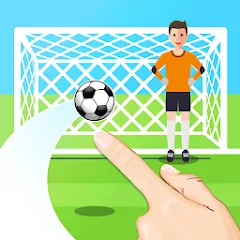 Скачать взломанную Penalty Shootout Game Offline (Пенальти игра без подключения к интернету)  [МОД Меню] - полная версия apk на Андроид