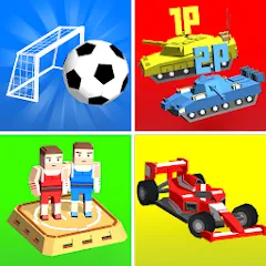 Взломанная Cubic 2 3 4 Player Games (убик 2 3 4)  [МОД Много монет] - последняя версия apk на Андроид