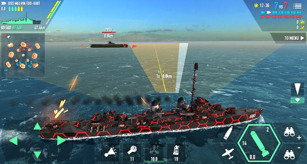 Battle of Warships: Online (Баттл оф Уоршипс)  [МОД Menu] Screenshot 2