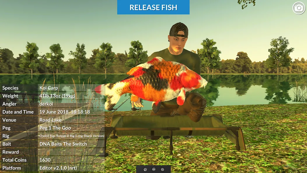 Carp Fishing Simulator (Карп Фишинг Симулятор)  [МОД Много монет] Screenshot 1