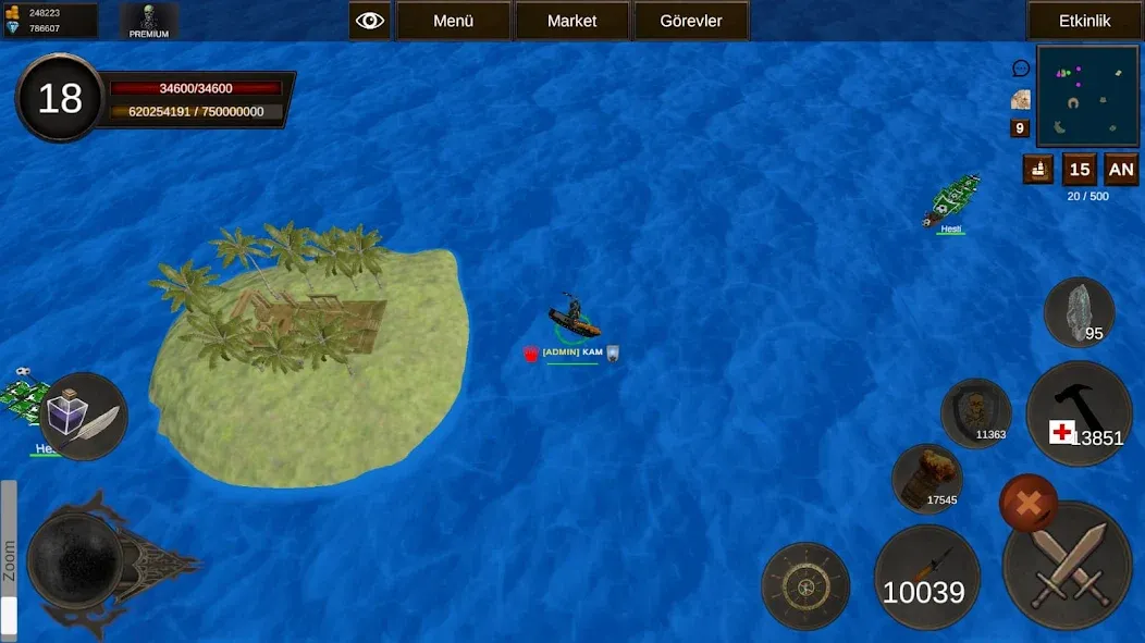 Naval Battle Online (Навальное Сражение Онлайн)  [МОД Menu] Screenshot 3