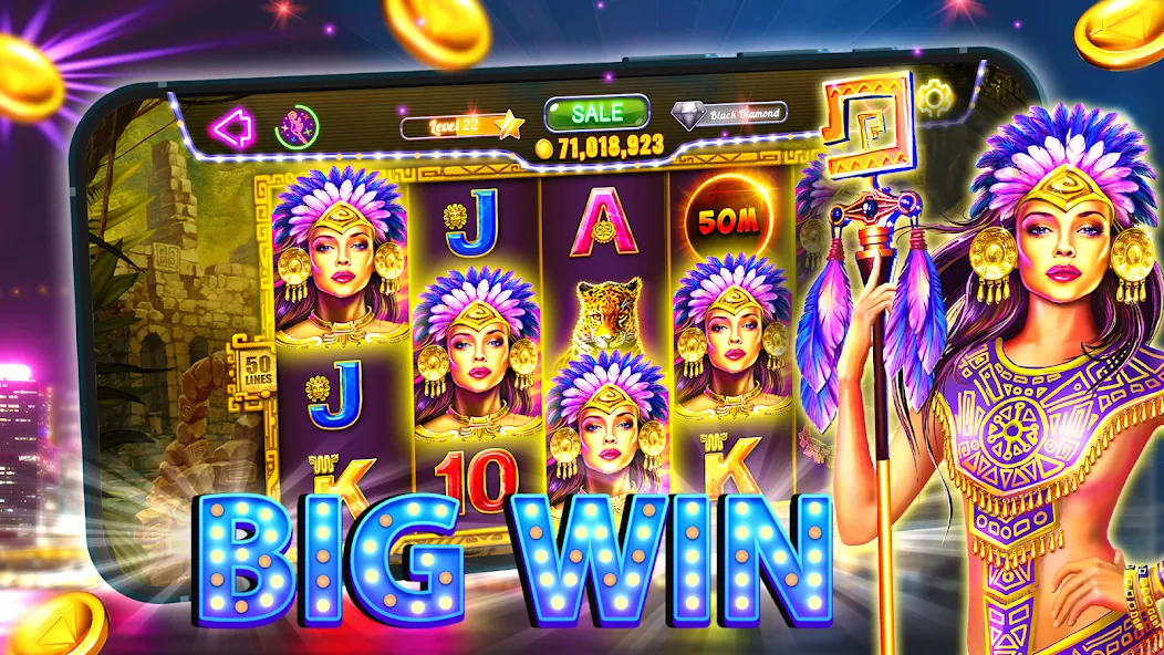 Old Vegas Slots - Casino 777 (Олд Вегас Слотс)  [МОД Много монет] Screenshot 1