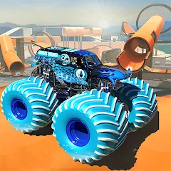 Взлом Monster Truck Car Game 3d (Монстр Трак Стант)  [МОД Mega Pack] - полная версия apk на Андроид