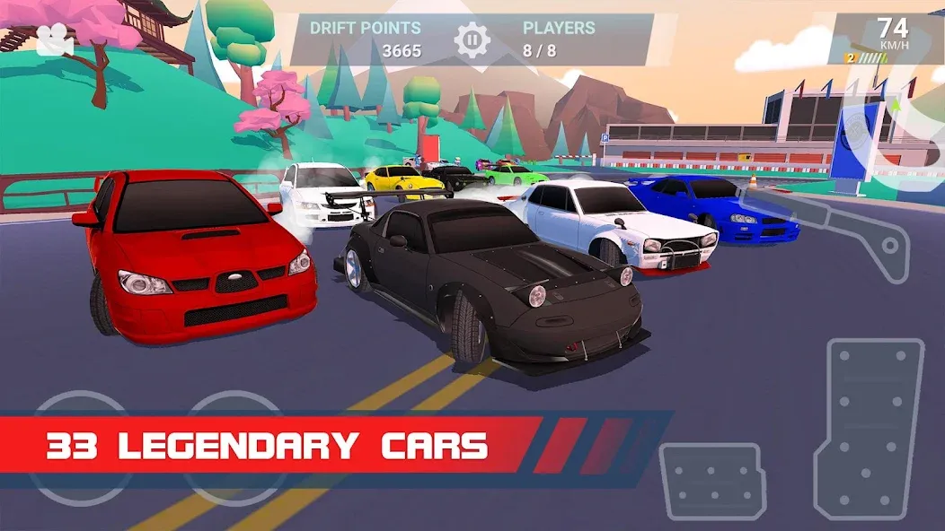 Drift Clash Online Racing (Дрифт Клаш)  [МОД Все открыто] Screenshot 4