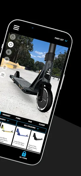 Scooter 3D custom builder (Скутер 3D настраиваемый конструктор)  [МОД Бесконечные монеты] Screenshot 2