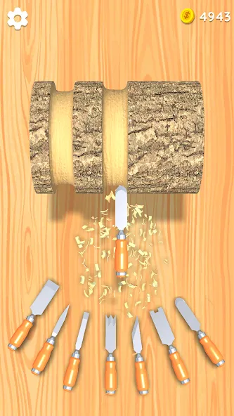 Wood Turning 3D - Carving Game  [МОД Unlocked] Screenshot 1