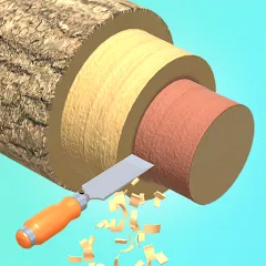 Взлом Wood Turning 3D - Carving Game  [МОД Unlocked] - стабильная версия apk на Андроид