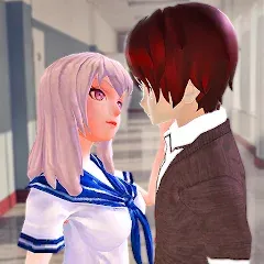 Скачать взлом Anime High School Love Story  [МОД Бесконечные монеты] - последняя версия apk на Андроид