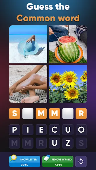 4 Pics 1 Word: Guessing Games  [МОД Много монет] Screenshot 1