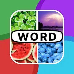 Скачать взломанную 4 Pics 1 Word: Guessing Games  [МОД Много монет] - полная версия apk на Андроид