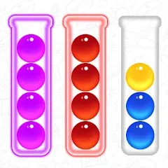 Скачать взломанную Ball Sort - Color Puzzle Game (Болл Сорт)  [МОД Бесконечные деньги] - последняя версия apk на Андроид