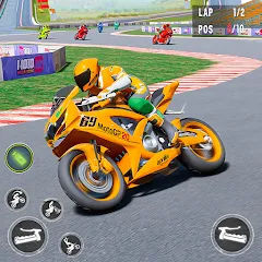 Скачать взломанную Moto Racing 3d Motorcycle Game (Дерт Байк Рейсинг 3Д)  [МОД Mega Pack] - полная версия apk на Андроид