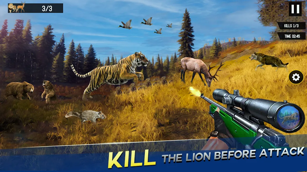 Sniper Animal Deer Hunter Game (Снайперские игры на животных)  [МОД Много монет] Screenshot 3