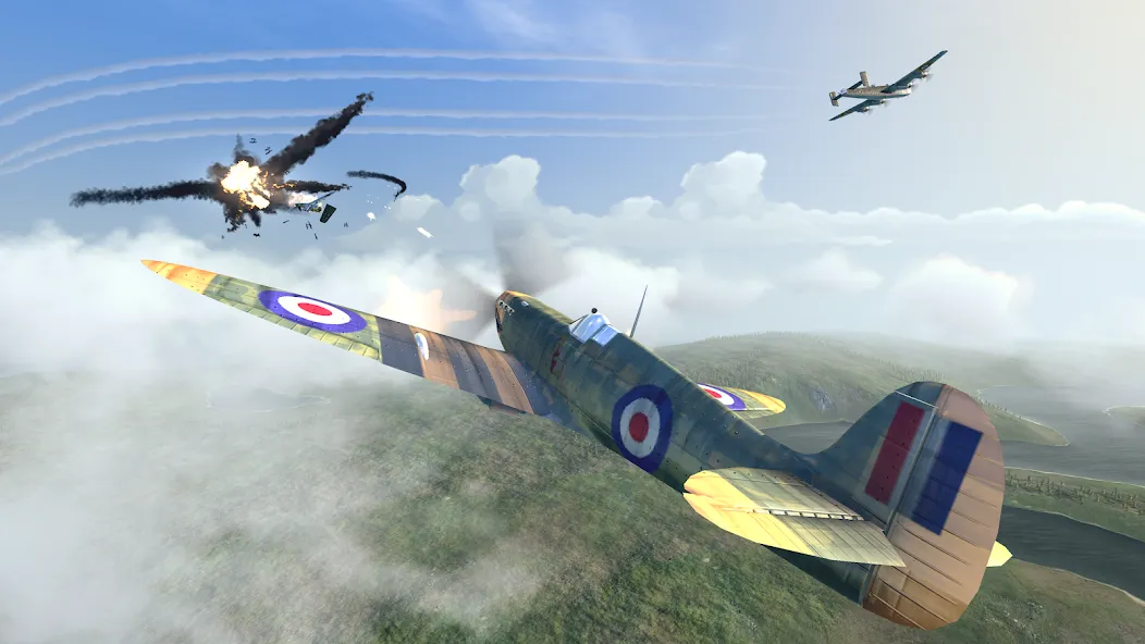 Warplanes: WW2 Dogfight (Варплейнс)  [МОД Все открыто] Screenshot 1